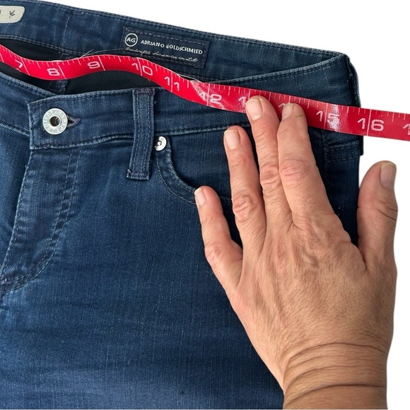 AG Adriano Goldschmied The Ballad Slim Boot SZ 28R Blue Midrise Western Straight - Picture 8 of 15